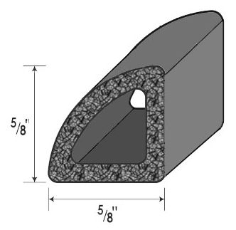 RUBBER TRIANGLE PROFILE SEALS