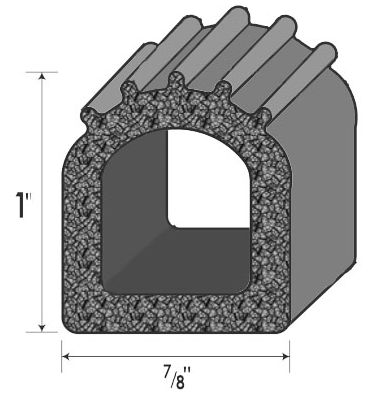 RUBBER D-PROFILE SEALS