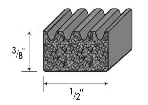 RUBBER RIBBED PROFILE SEALS